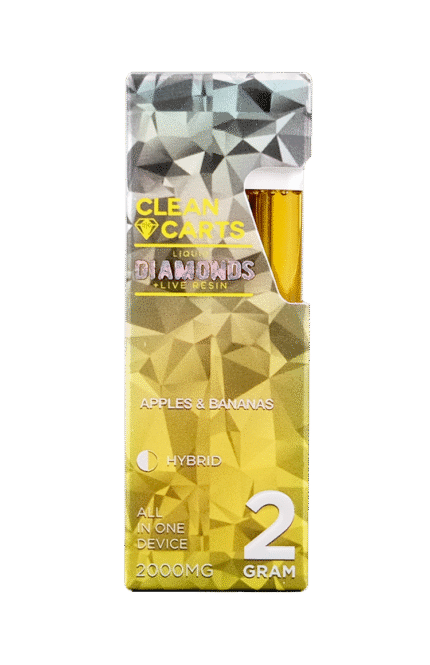 APPLES & BANANAS 2G Clean Carts LIQUID DIAMONDS + LIVE RESIN