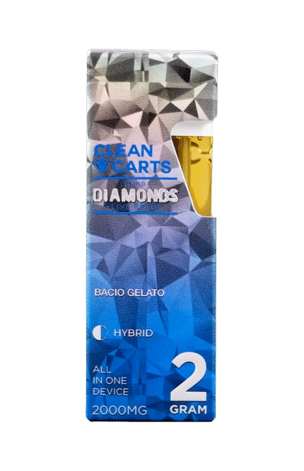 BACIO GELATO 2G Clean Carts with Liquid Diamonds + Live Resin