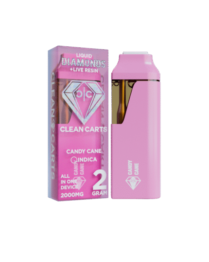 CANDY CANE 2G Clean Carts LIQUID DIAMONDS + LIVE RESIN