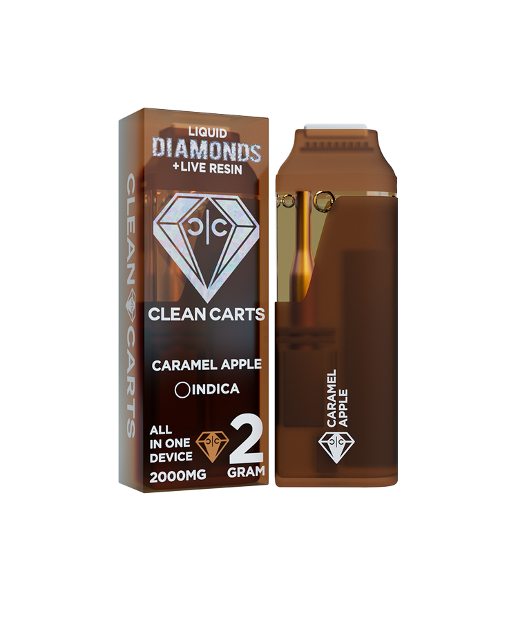 Caramel Apple Clean Carts – Premium THC Vape Cartridge