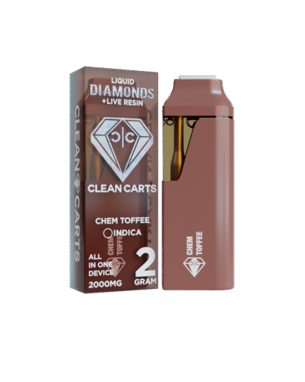 CHEM TOFFEE 2G Clean Carts LIQUID DIAMONDS + LIVE RESIN