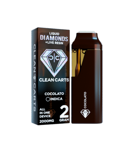 Cocolato 2G Clean Carts – Liquid Diamonds + Live Resin All-in-One Vape Cartridge
