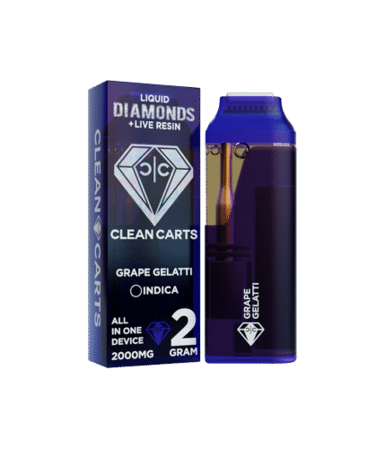 Grape Gelatti Clean Carts – Premium THC Vape Cartridge