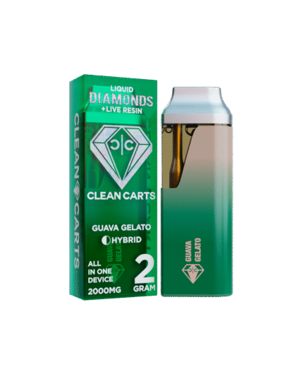 GUAVA GELATO 2G Clean Carts LIQUID DIAMONDS + LIVE RESIN