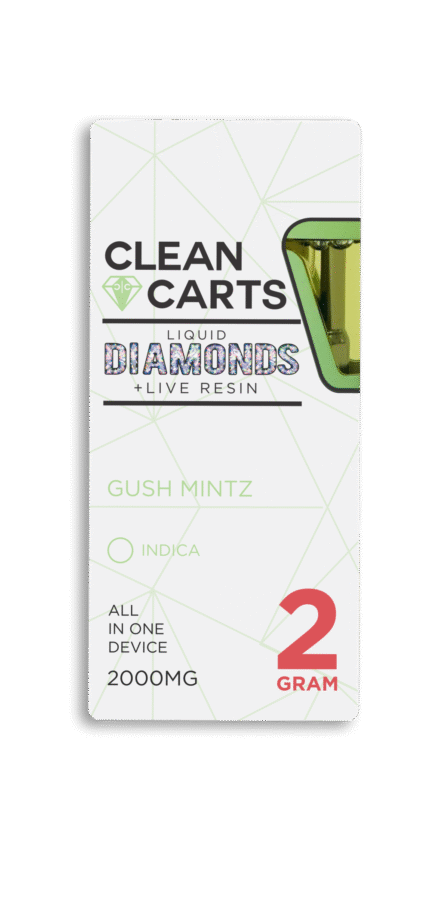 GUSH MINTZ Clean Carts 2.0G LIQUID DIAMONDS + LIVE RESIN
