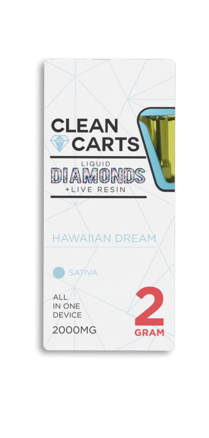 HAWAIIAN DREAM Clean Carts 2.0G LIQUID DIAMONDS + LIVE RESIN