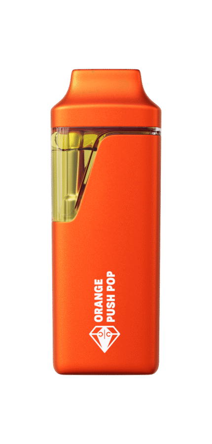 Orange Push Pop Clean Carts 2.0g All-in-One Device