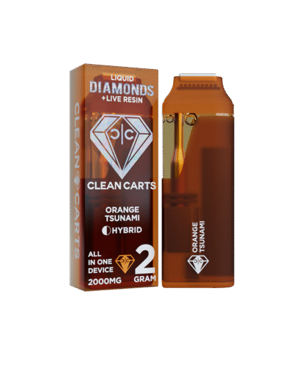 Orange Tsunami 2G Clean Carts – Premium THC Vape Cartridge