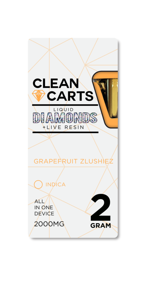 GRAPEFRUIT ZLUSHIEZ Clean Carts 1.0G Refined Live Resin