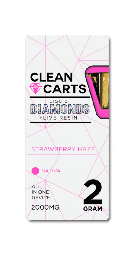 STRAWBERRY HAZE Clean Carts 2.0G Refined Live Resin