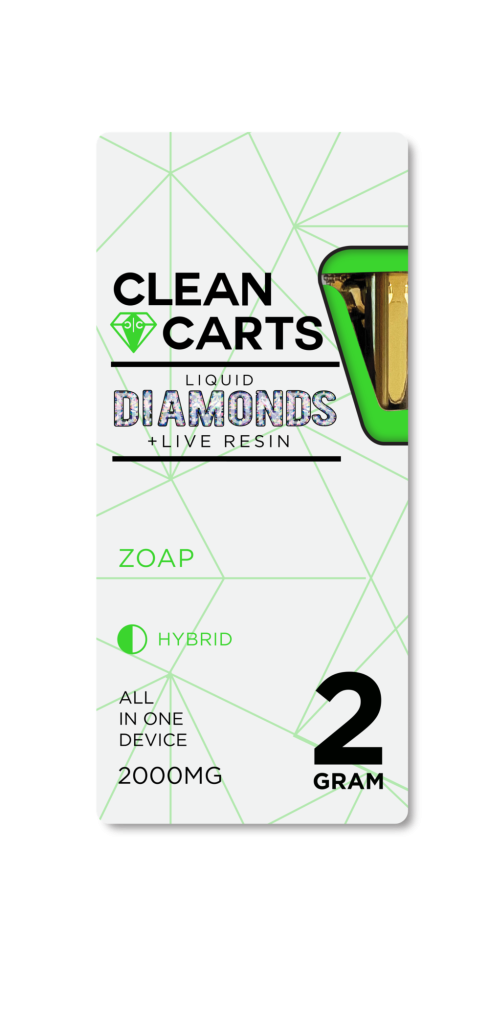 ZOAP Clean Carts 1.0G Refined Live Resin