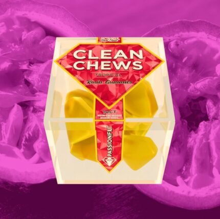 Passionfruit Clean Chews Rosin Gummies – Premium THC Edibles