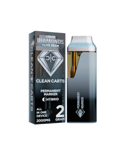 PERMANENT MARKER 2G Clean Carts LIQUID DIAMONDS + LIVE RESIN