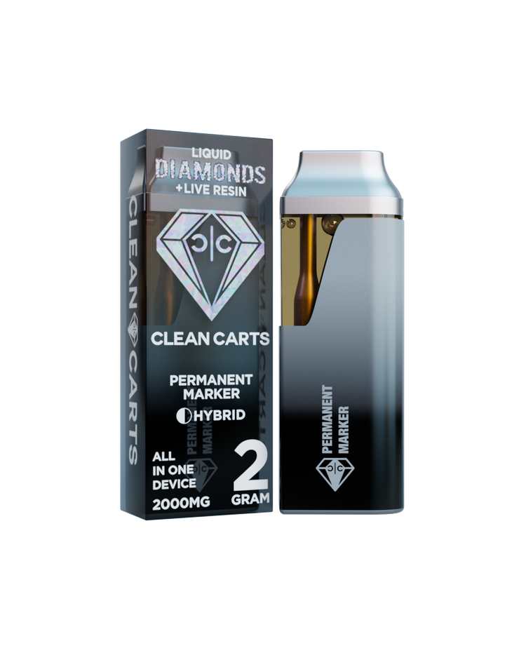 PERM_MARKER.png PERMANENT MARKER 2G Clean Carts LIQUID DIAMONDS + LIVE RESIN