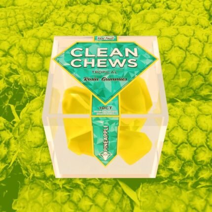 Pineapple Clean Chews Rosin Gummies – Premium THC Edibles