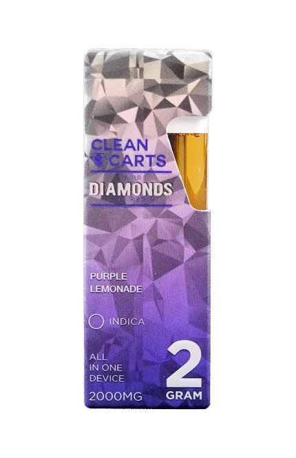 PURPLE LEMONADE 2G Clean Carts LIQUID DIAMONDS + LIVE RESIN