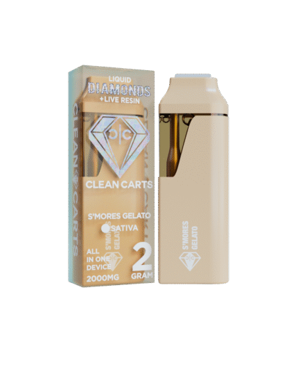 S’MORES GELATO 2G Clean Carts LIQUID DIAMONDS + LIVE RESIN