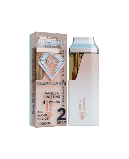 VANILLA FROSTING 2G Clean Carts LIQUID DIAMONDS + LIVE RESIN