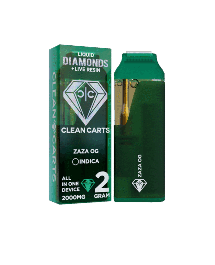 ZAZA OG 2G Clean Carts – Premium Indica THC Vape Cartridge