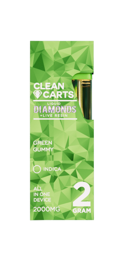 Green Gummy Clean Carts 2.0g All-in-One Device