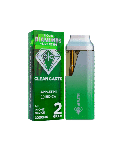 APPLETINI 2G Clean Carts LIQUID DIAMONDS + LIVE RESIN